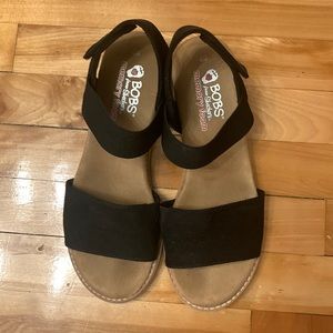 Bobs from Skechers wedge sandals with memory foam
